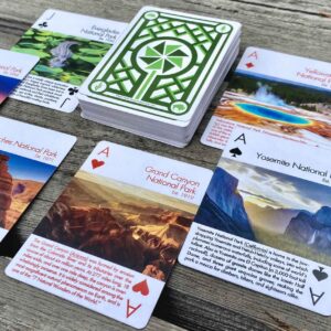 National park playing cards game